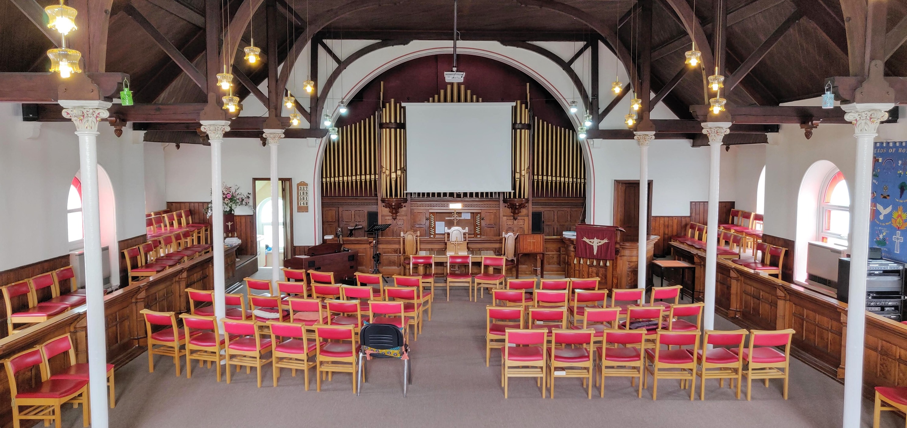 inside church before